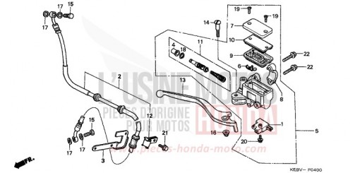 FR. BRAKE MASTER CYLINDER CA125V de 1997